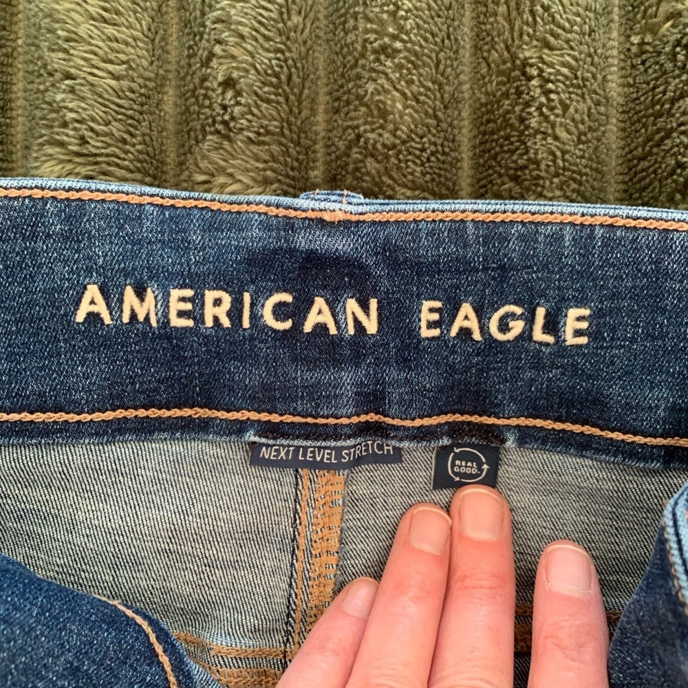 American Eagle High-Rise Jegging in Blue